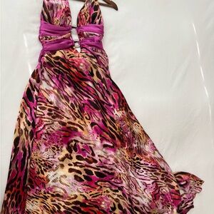 Be the Center in this B Darlin Pink Satin Dress